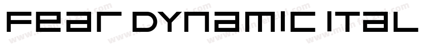 fear dynamic italic字体转换
